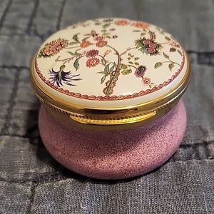 Rare Floral Alastor Enamels Trinket Box